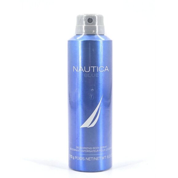 Nautica Blue Deo Body Spray Notes of Basil, Jasmine, and Cedarwood 6 oz - Picture 1 of 6